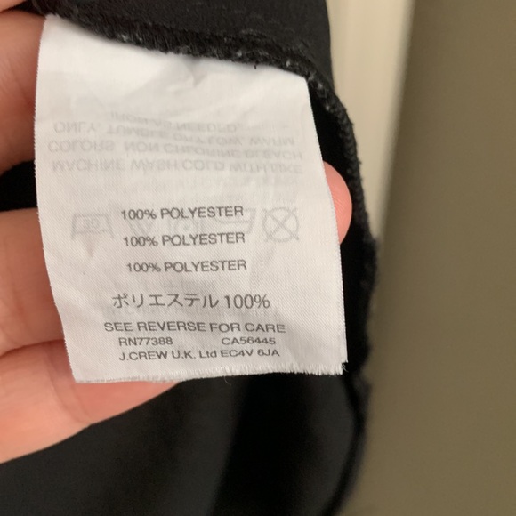 JCrew Drapey Cap Sleeve Blouse Black Size Small - Flawed - Picture 6 of 8